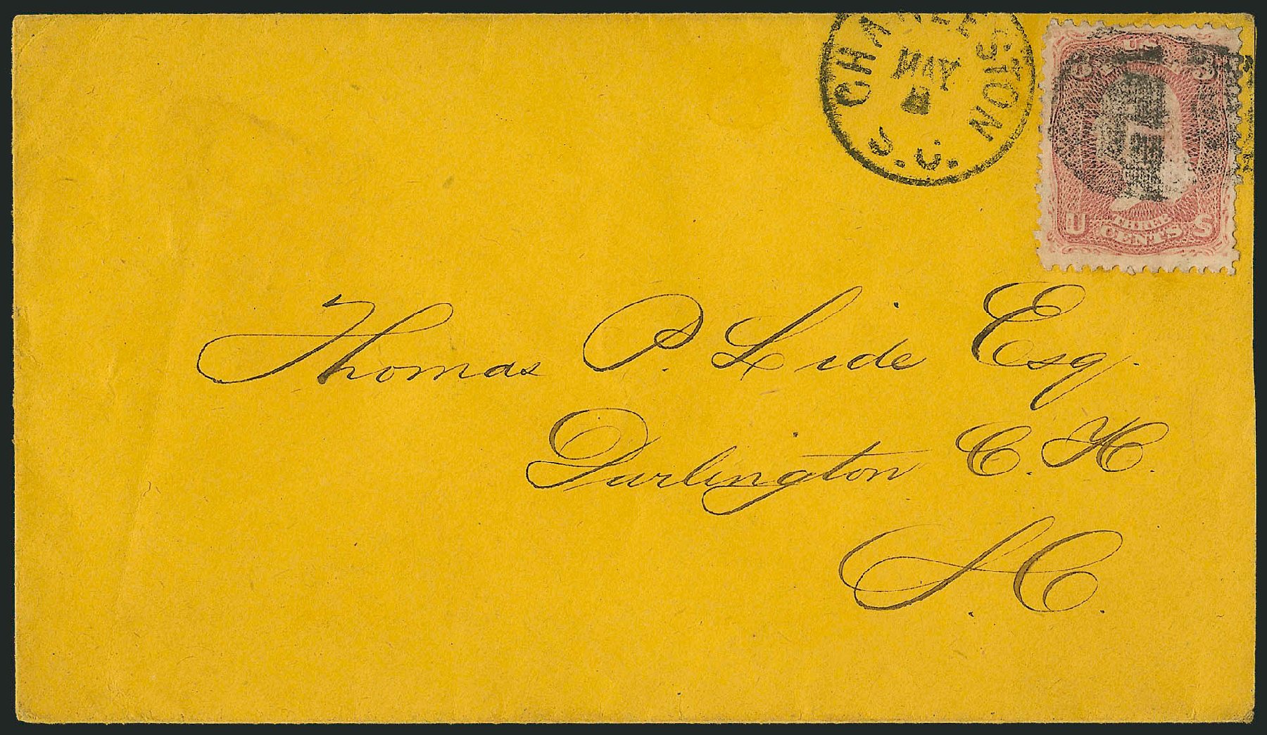 Values of US Stamp Scott 85: 1868 3c Washington Grill. Robert Siegel Auction Galleries, Sep 2010, Sale 993, Lot 466