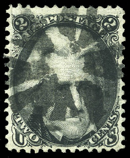 US Stamps Value Scott Cat. 85B: 1868 2c Jackson Grill. Matthew Bennett International, May 2014, Sale 350, Lot 147