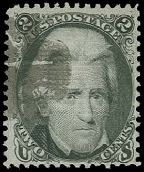 Prices of US Stamps Scott Catalogue #85B: 2c 1868 Jackson Grill. H.R. Harmer, Oct 2014, Sale 3006, Lot 1127