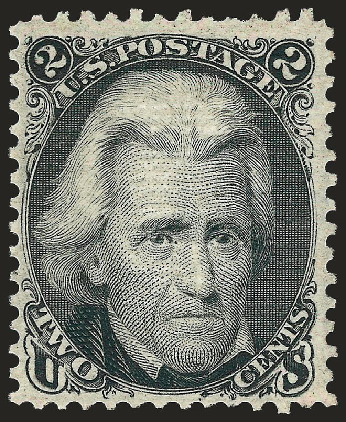US Stamp Values Scott # 85B: 1868 2c Jackson Grill. Robert Siegel Auction Galleries, Jan 2009, Sale 968, Lot 107