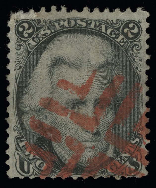 US Stamps Prices Scott Catalogue # 85B: 1868 2c Jackson Grill. Spink Shreves Galleries, Aug 2013, Sale 144, Lot 137