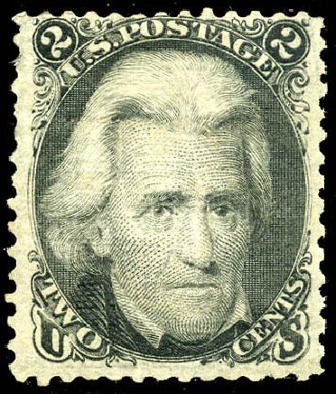 US Stamp Value Scott Catalogue 85B: 1868 2c Jackson Grill. Matthew Bennett International, Jun 2008, Sale 328, Lot 568