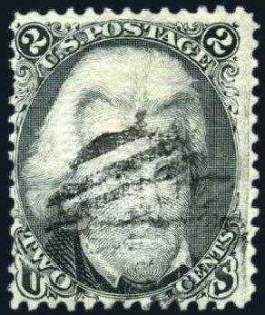 Value of US Stamps Scott 85B: 1868 2c Jackson Grill. Harmer-Schau Auction Galleries, Jun 2008, Sale 78, Lot 1328