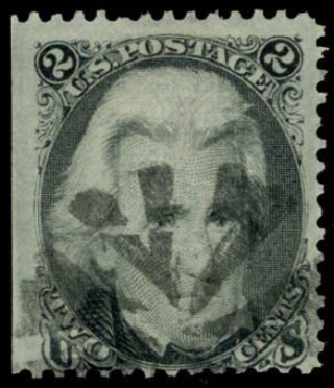 Values of US Stamps Scott #85B - 1868 2c Jackson Grill. Daniel Kelleher Auctions, Apr 2013, Sale 636, Lot 118