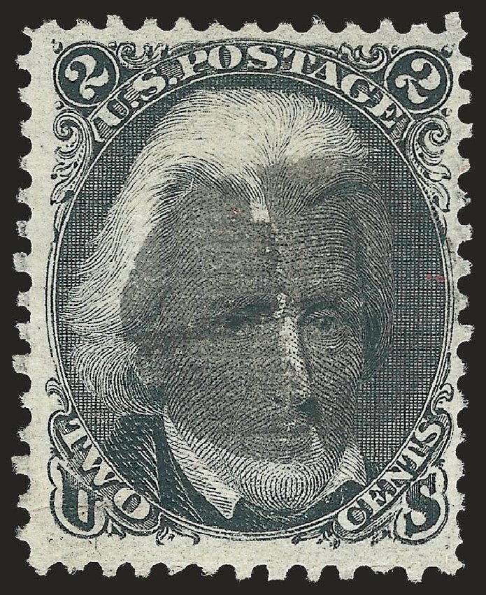 Values of US Stamps Scott Catalog # 85B - 2c 1868 Jackson Grill. Robert Siegel Auction Galleries, Sep 2009, Sale 976, Lot 1388