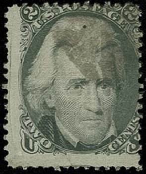 Price of US Stamp Scott Cat. # 85B: 1868 2c Jackson Grill. H.R. Harmer, Oct 2014, Sale 3006, Lot 1129