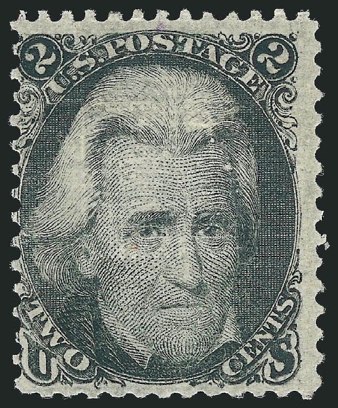 Cost of US Stamp Scott Catalog 85B: 1868 2c Jackson Grill. Robert Siegel Auction Galleries, Oct 2011, Sale 1014, Lot 1229