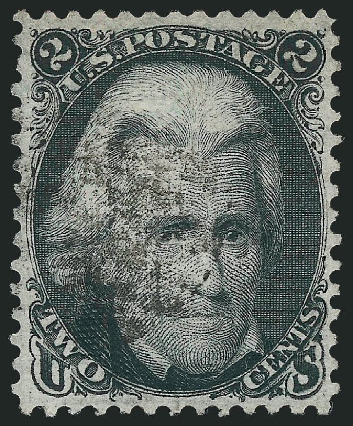 US Stamp Price Scott Catalogue #85B - 1868 2c Jackson Grill. Robert Siegel Auction Galleries, Mar 2013, Sale 1040, Lot 1319