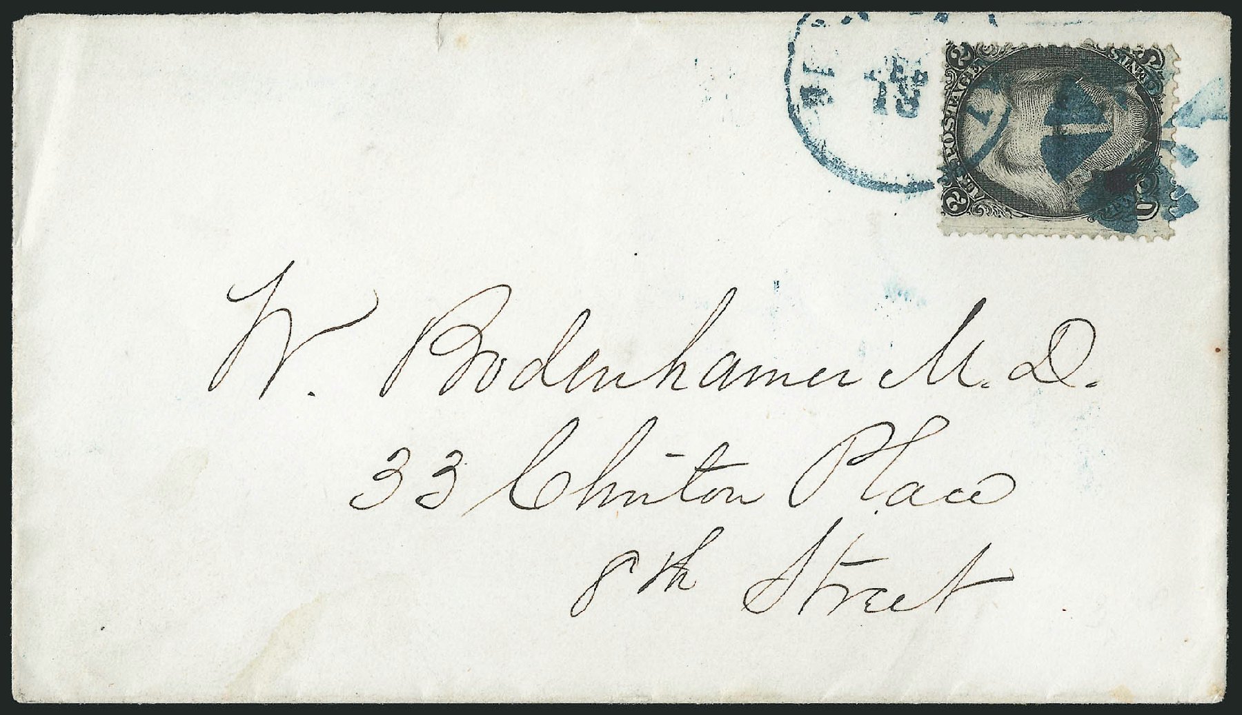 Value of US Stamp Scott Catalog 85B - 2c 1868 Jackson Grill. Robert Siegel Auction Galleries, Nov 2014, Sale 1084, Lot 3249