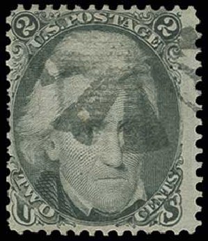 Values of US Stamp Scott Catalogue #85B - 2c 1868 Jackson Grill. H.R. Harmer, Jun 2013, Sale 3003, Lot 1090