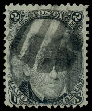 US Stamp Price Scott #85B - 1868 2c Jackson Grill. Daniel Kelleher Auctions, May 2014, Sale 652, Lot 190