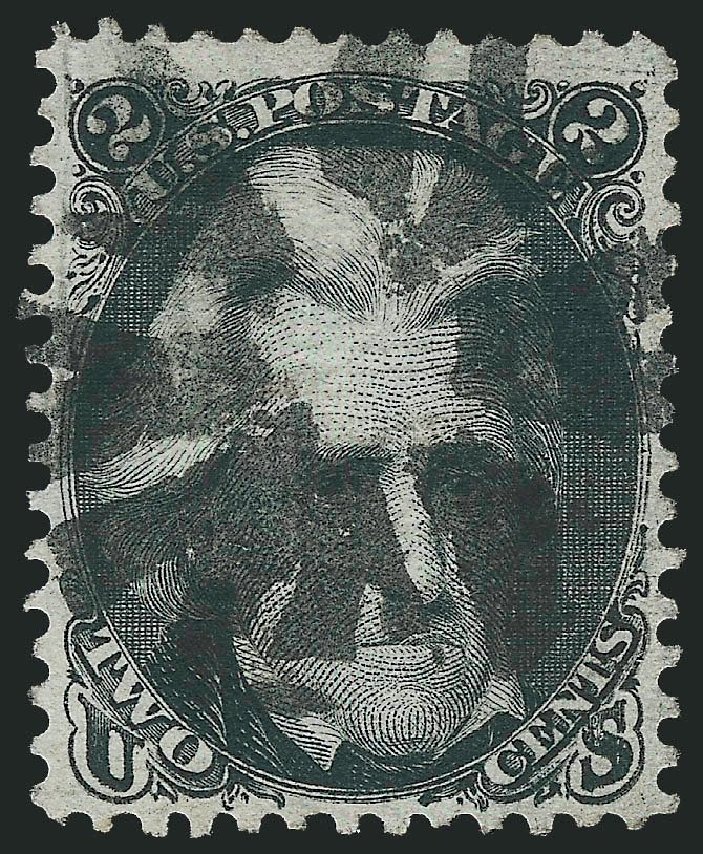 Values of US Stamps Scott Catalogue # 85B: 2c 1868 Jackson Grill. Robert Siegel Auction Galleries, Mar 2013, Sale 1040, Lot 1320