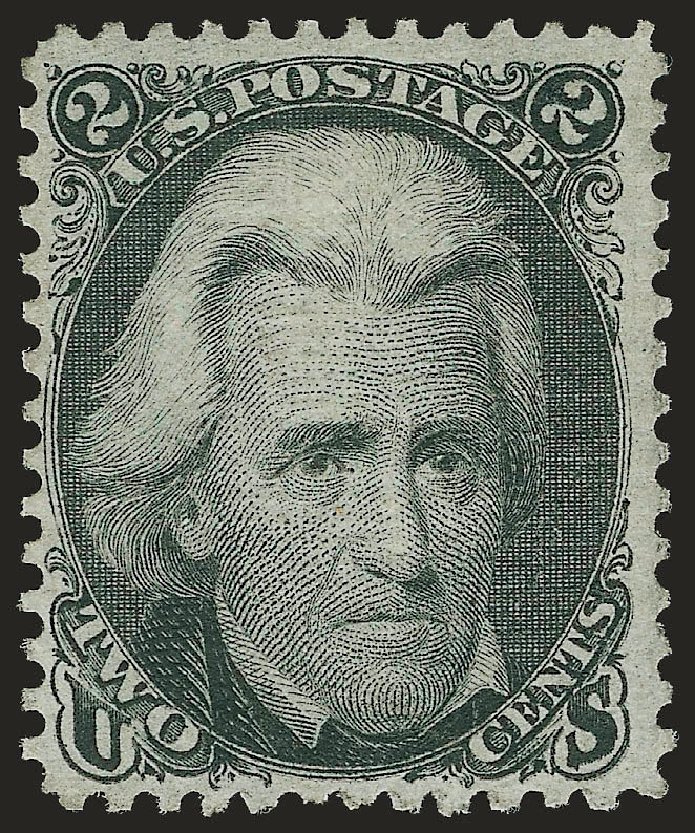 US Stamp Value Scott Catalogue 85B - 2c 1868 Jackson Grill. Robert Siegel Auction Galleries, Jun 2010, Sale 989, Lot 100