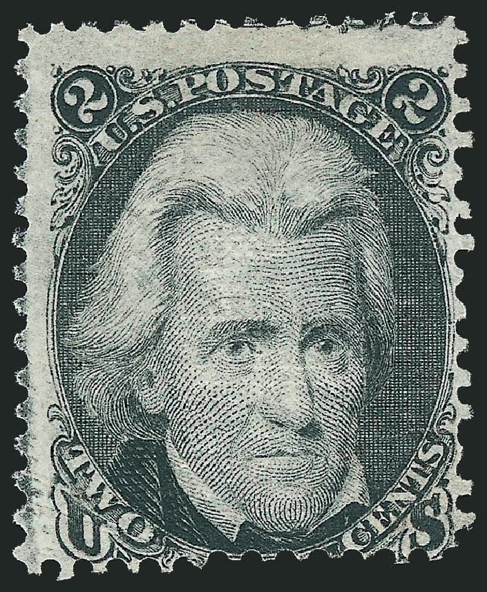 US Stamp Prices Scott Catalog 85B: 1868 2c Jackson Grill. Robert Siegel Auction Galleries, Sep 2010, Sale 993, Lot 470