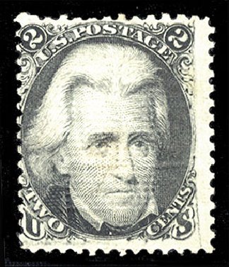 Prices of US Stamps Scott Catalog 85B: 1868 2c Jackson Grill. Cherrystone Auctions, Apr 2010, Sale 201004, Lot 121