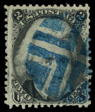 Costs of US Stamp Scott #85B: 2c 1868 Jackson Grill. Daniel Kelleher Auctions, Dec 2013, Sale 640, Lot 111