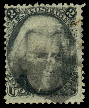 Cost of US Stamp Scott Catalogue #85B: 2c 1868 Jackson Grill. Daniel Kelleher Auctions, May 2014, Sale 652, Lot 191