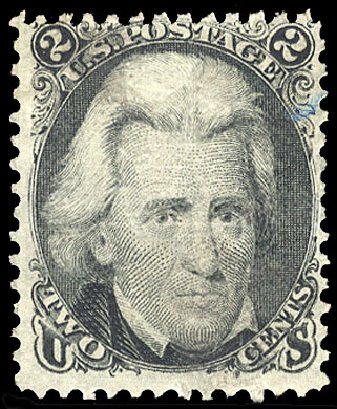 US Stamp Prices Scott Cat. 85B - 2c 1868 Jackson Grill. Cherrystone Auctions, Sep 2010, Sale 201009, Lot 34