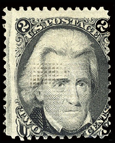 US Stamp Values Scott Catalog 85B: 1868 2c Jackson Grill. Cherrystone Auctions, May 2013, Sale 201305, Lot 64