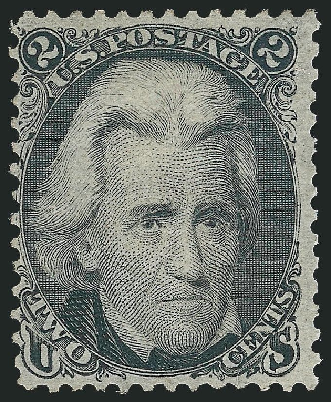 US Stamp Price Scott Catalog 85B - 2c 1868 Jackson Grill. Robert Siegel Auction Galleries, Nov 2013, Sale 1057, Lot 644