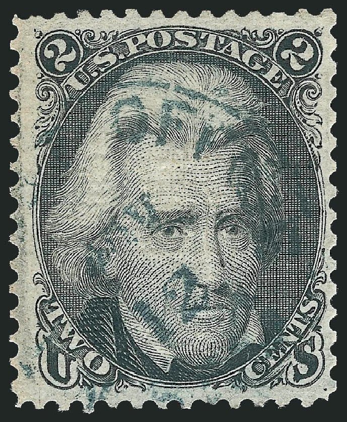 US Stamp Value Scott Cat. #85B: 2c 1868 Jackson Grill. Robert Siegel Auction Galleries, Jul 2014, Sale 1077, Lot 94