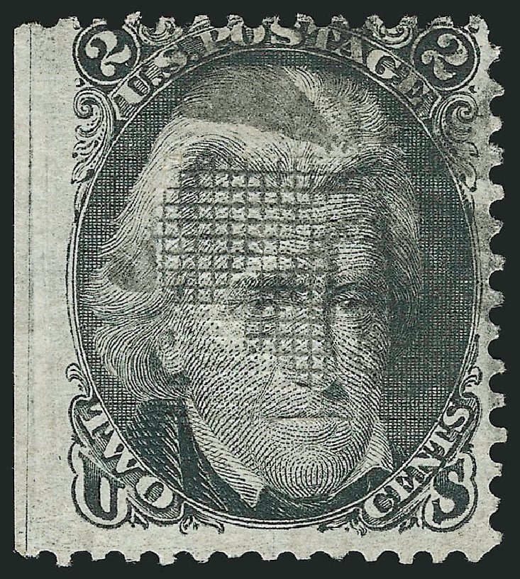 Prices of US Stamps Scott Catalogue #85B - 1868 2c Jackson Grill. Robert Siegel Auction Galleries, Dec 2009, Sale 982, Lot 5244
