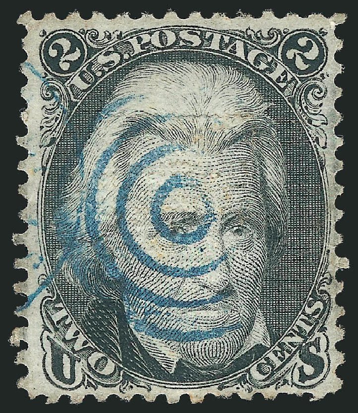 Prices of US Stamp Scott Catalogue #85B - 1868 2c Jackson Grill. Robert Siegel Auction Galleries, Sep 2010, Sale 993, Lot 474