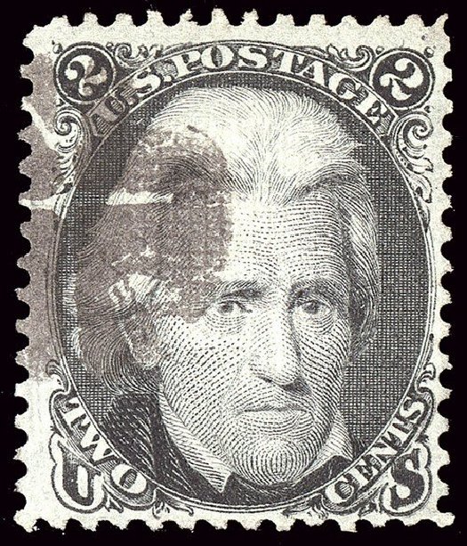 US Stamp Price Scott Cat. #85B: 2c 1868 Jackson Grill. Spink Shreves Galleries, Jan 2014, Sale 146, Lot 224