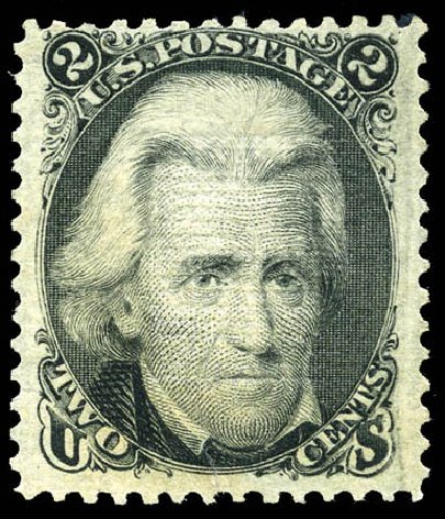 US Stamp Price Scott Catalogue # 85B: 2c 1868 Jackson Grill. Matthew Bennett International, Mar 2012, Sale 344, Lot 4285