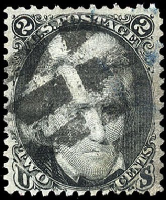 Value of US Stamp Scott Catalog 85B - 2c 1868 Jackson Grill. Cherrystone Auctions, Sep 2010, Sale 201009, Lot 35