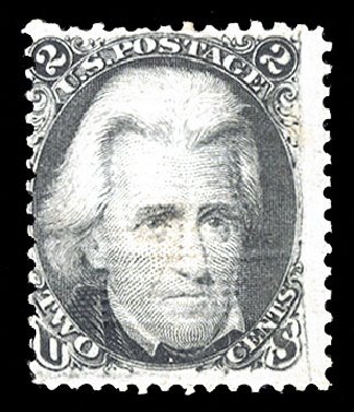 Prices of US Stamp Scott Cat. #85B: 1868 2c Jackson Grill. Cherrystone Auctions, Oct 2012, Sale 201210, Lot 65