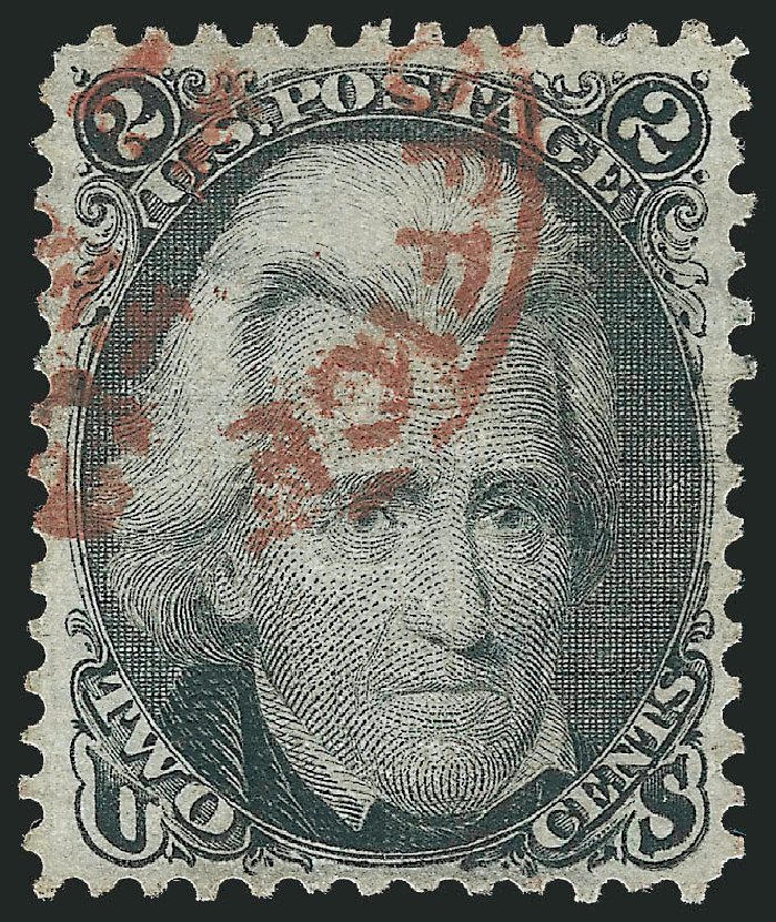 US Stamp Prices Scott Catalogue # 85B: 2c 1868 Jackson Grill. Robert Siegel Auction Galleries, Sep 2009, Sale 976, Lot 1385