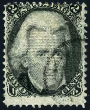 Price of US Stamps Scott Cat. #85B: 2c 1868 Jackson Grill. Harmer-Schau Auction Galleries, May 2013, Sale 97, Lot 332