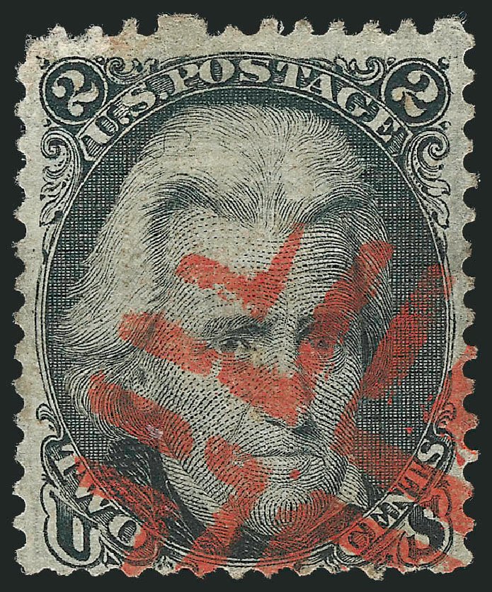 Prices of US Stamp Scott # 85B: 2c 1868 Jackson Grill. Robert Siegel Auction Galleries, Jun 2011, Sale 1011, Lot 472