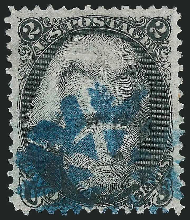 Values of US Stamp Scott Catalog 85B: 2c 1868 Jackson Grill. Robert Siegel Auction Galleries, Dec 2012, Sale 1037, Lot 1592