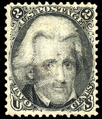 US Stamps Prices Scott Catalog # 85B: 2c 1868 Jackson Grill. Cherrystone Auctions, Jun 2009, Sale 200906, Lot 43