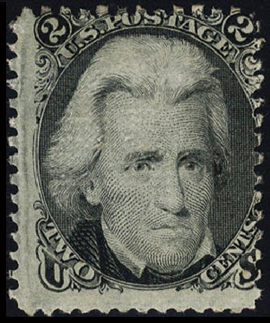 US Stamps Value Scott Cat. #85B - 1868 2c Jackson Grill. Cherrystone Auctions, May 2013, Sale 201305, Lot 63