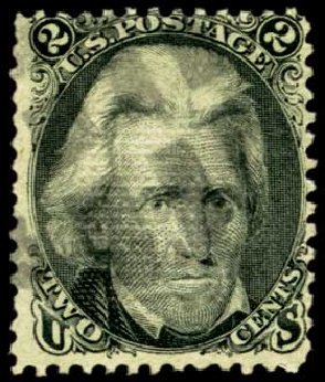 US Stamps Prices Scott Cat. #85B: 1868 2c Jackson Grill. Harmer-Schau Auction Galleries, Feb 2012, Sale 92, Lot 893