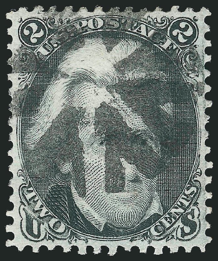 Prices of US Stamp Scott 85B - 1868 2c Jackson Grill. Robert Siegel Auction Galleries, Nov 2012, Sale 1034, Lot 93