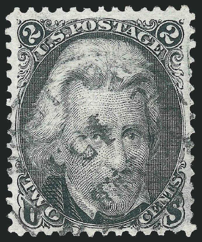 Value of US Stamp Scott Catalogue #85B - 2c 1868 Jackson Grill. Robert Siegel Auction Galleries, Dec 2009, Sale 982, Lot 5243