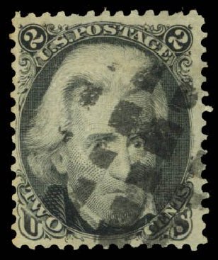 Price of US Stamps Scott Catalog #85B: 1868 2c Jackson Grill. Daniel Kelleher Auctions, Mar 2014, Sale 650, Lot 2536