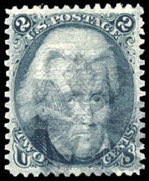 Costs of US Stamp Scott 85B - 2c 1868 Jackson Grill. Schuyler J. Rumsey Philatelic Auctions, Apr 2015, Sale 60, Lot 2056