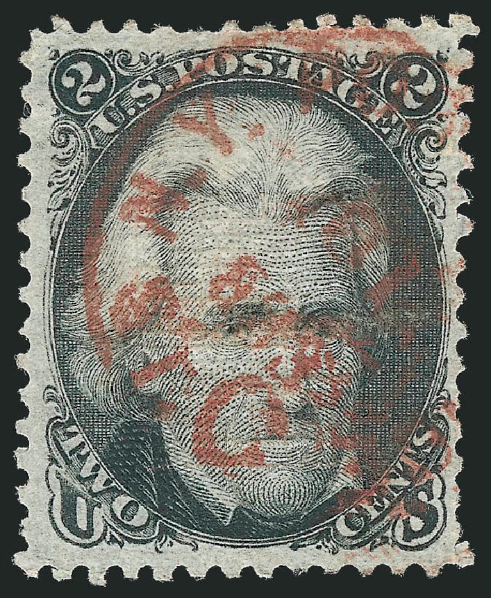 US Stamp Prices Scott #85B: 2c 1868 Jackson Grill. Robert Siegel Auction Galleries, Nov 2013, Sale 1061, Lot 3496