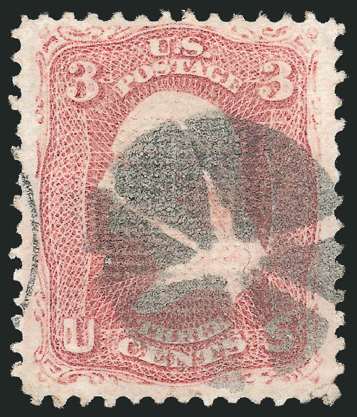 Costs of US Stamp Scott Catalog #85C - 3c 1868 Washington Grill. Robert Siegel Auction Galleries, Dec 2012, Sale 1037, Lot 1597