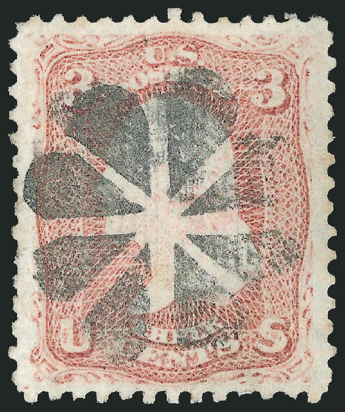 Price of US Stamp Scott Catalogue # 85C - 3c 1868 Washington Grill. Robert Siegel Auction Galleries, Jun 2012, Sale 1025, Lot 118