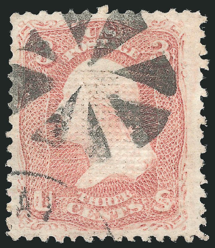 Value of US Stamps Scott Cat. #85C: 3c 1868 Washington Grill. Robert Siegel Auction Galleries, Jun 2012, Sale 1025, Lot 119