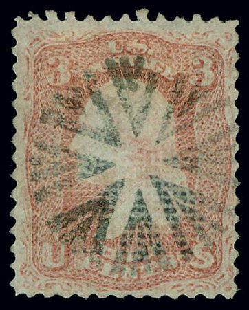 Costs of US Stamp Scott #85C - 3c 1868 Washington Grill. Matthew Bennett International, Jun 2008, Sale 328, Lot 571