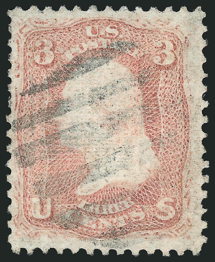 Prices of US Stamps Scott # 85C - 1868 3c Washington Grill. Robert Siegel Auction Galleries, Apr 2015, Sale 1096, Lot 165