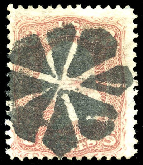 US Stamps Price Scott Cat. #85C: 3c 1868 Washington Grill. Matthew Bennett International, May 2014, Sale 350, Lot 152