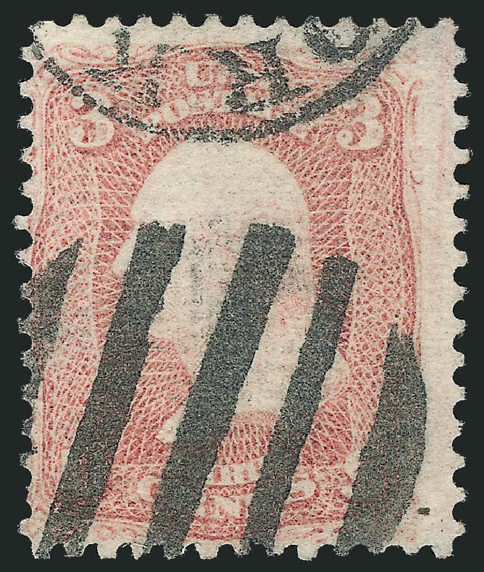 Values of US Stamp Scott #85C: 1868 3c Washington Grill. Robert Siegel Auction Galleries, Oct 2010, Sale 997, Lot 5382